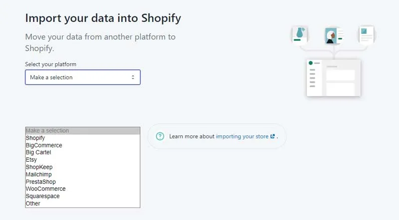 Mengimpor data ke Shopify dari Artikel "Kesuksesan Toko Shopify dalam 10 Langkah Mudah"