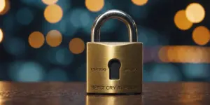 Padlock representing HTTPS and secure online connections