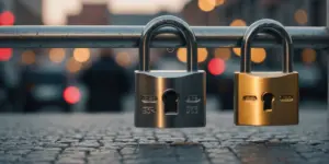 HTTP vs HTTPS security comparison with padlock icons